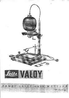 Leica Valoy manual. Camera Instructions.